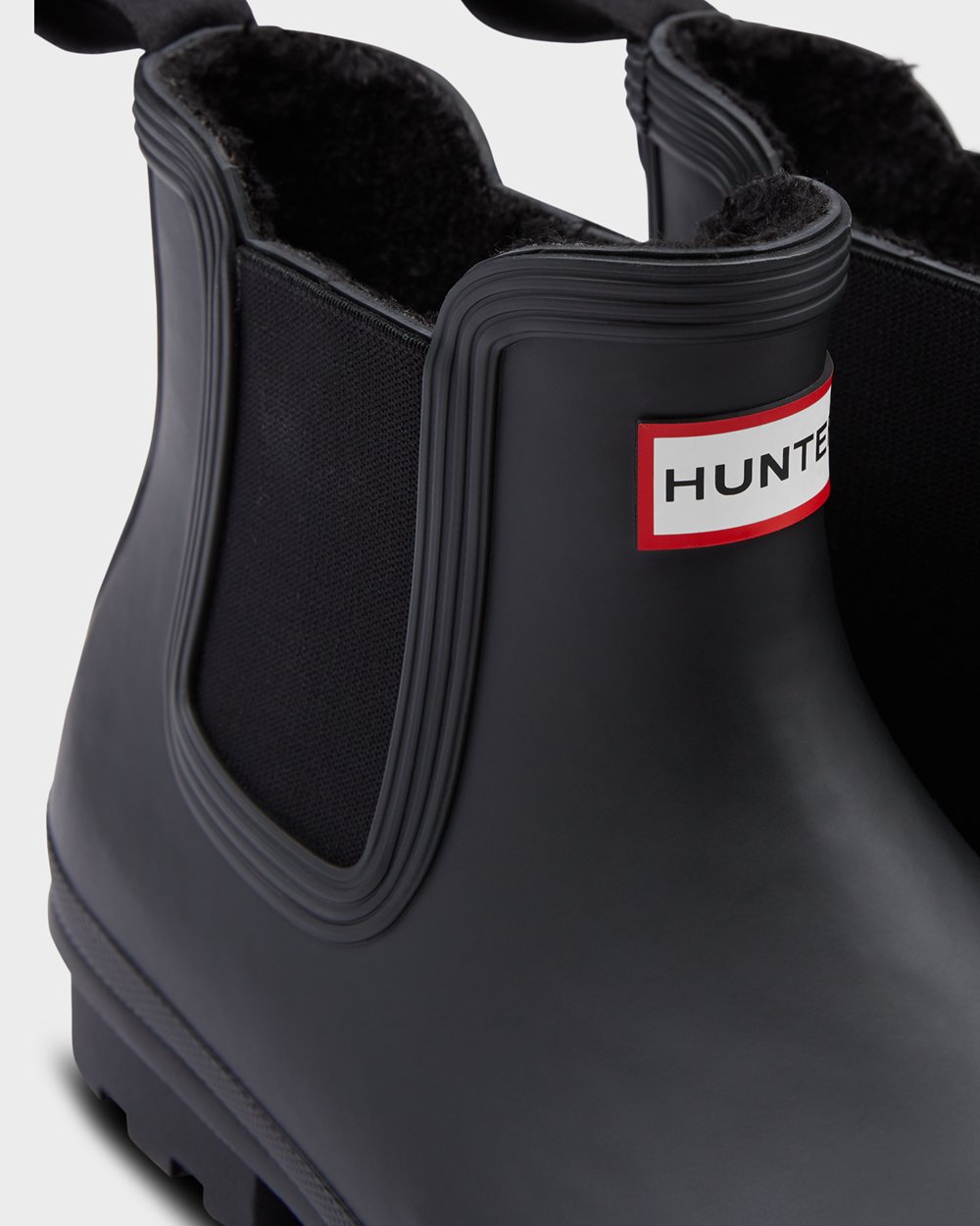 Hunter Original Insulated Chelsea Boots - Shop Online Mens Black - LOSRKE617